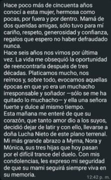 Imágenes para rendir homenaje a persona finada, estas pueden variar en su contenido.