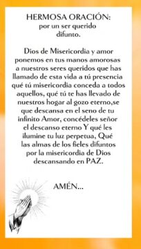 Imágenes para rendir homenaje a persona finada, estas pueden variar en su contenido.