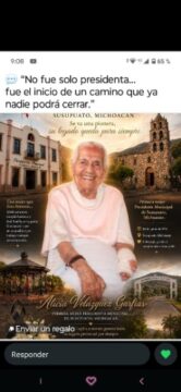 Imágenes para rendir homenaje a persona finada, estas pueden variar en su contenido.