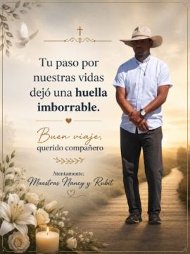 Imágenes para rendir homenaje a persona finada, estas pueden variar en su contenido.