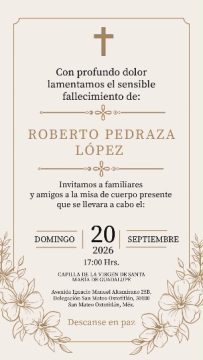 Imágenes para rendir homenaje a persona finada, estas pueden variar en su contenido.